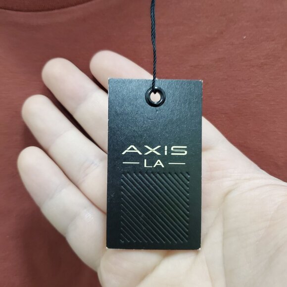 Axis LA Men's Big & Tall Rust Basic Stretch Cotton Blend Tee T-Shirt NWT XXL - Picture 3 of 7